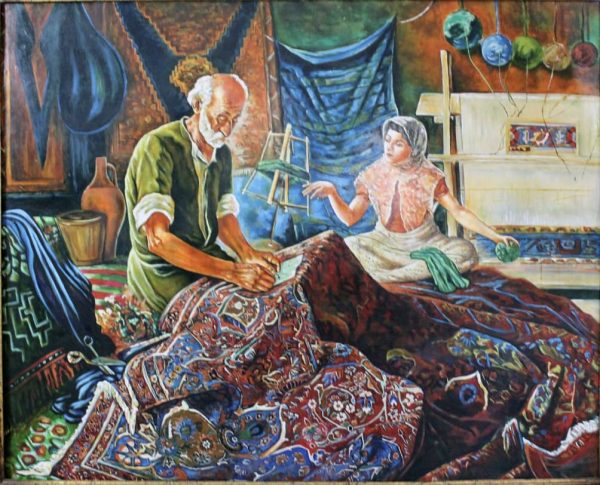 تابلو نقاشی مرد قالیباف