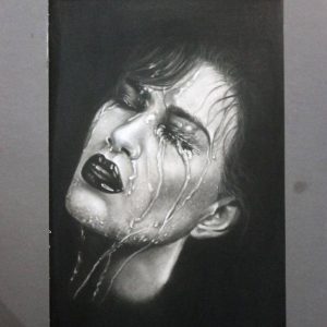 تابلو نقاشی دخترخیس